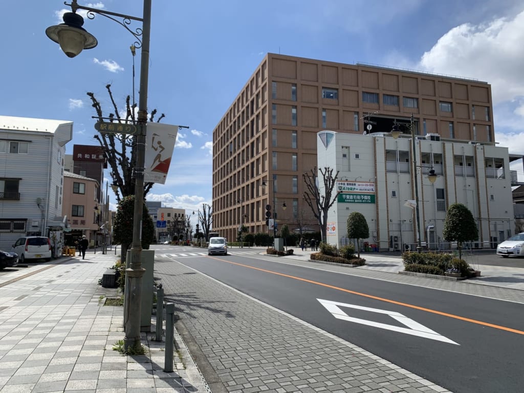 佐野市役所の横