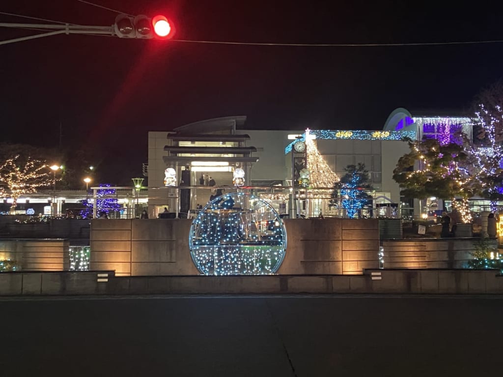 2022年11月20日佐野市の駅前イルミネーション