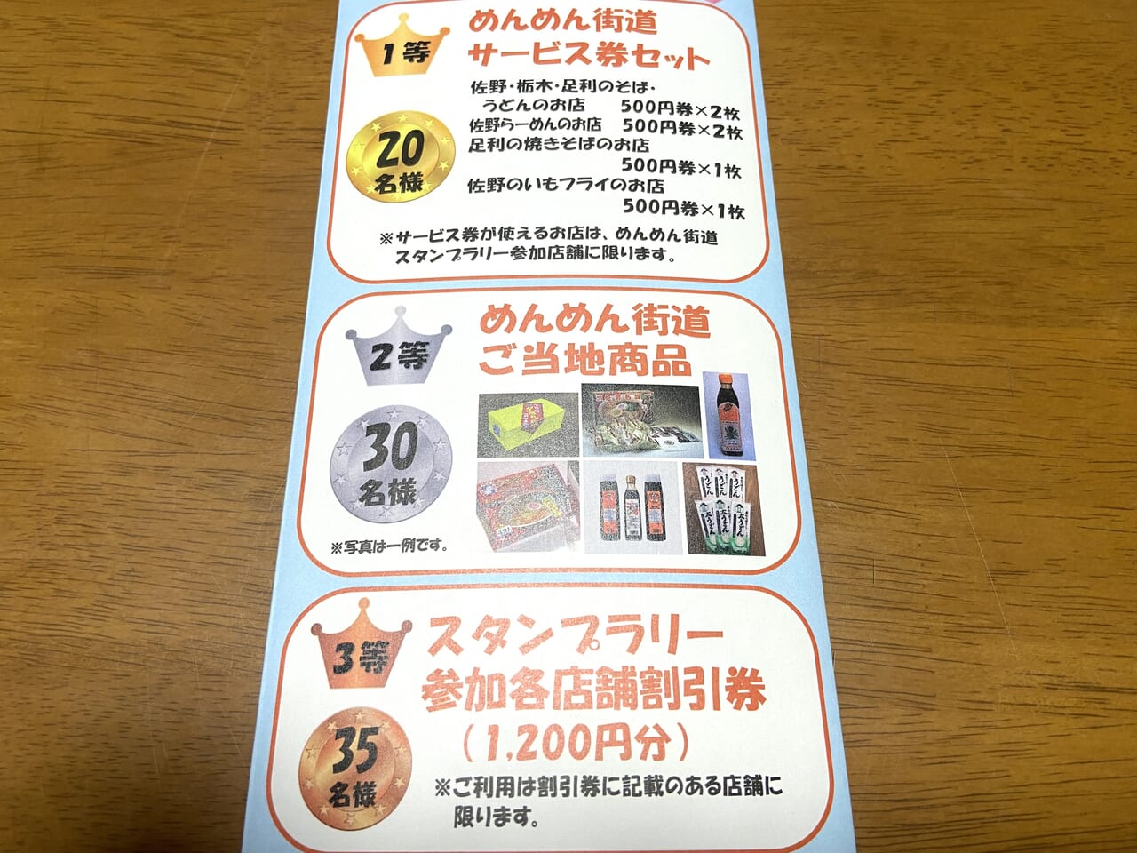 2024年9月3日足利市・佐野市のめんめんスタンプラリー