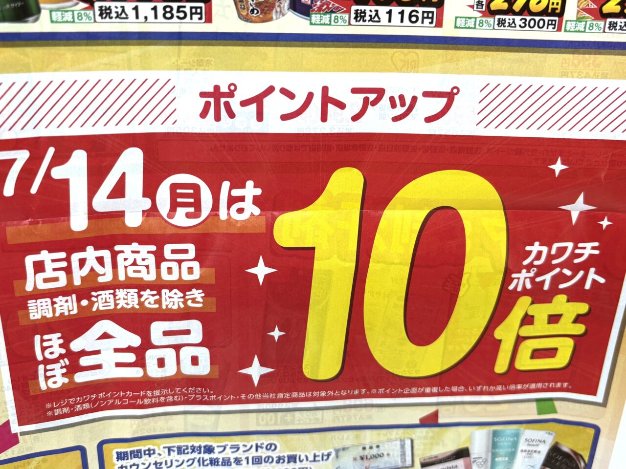 2025年7月14日足利市佐野市のカワチ