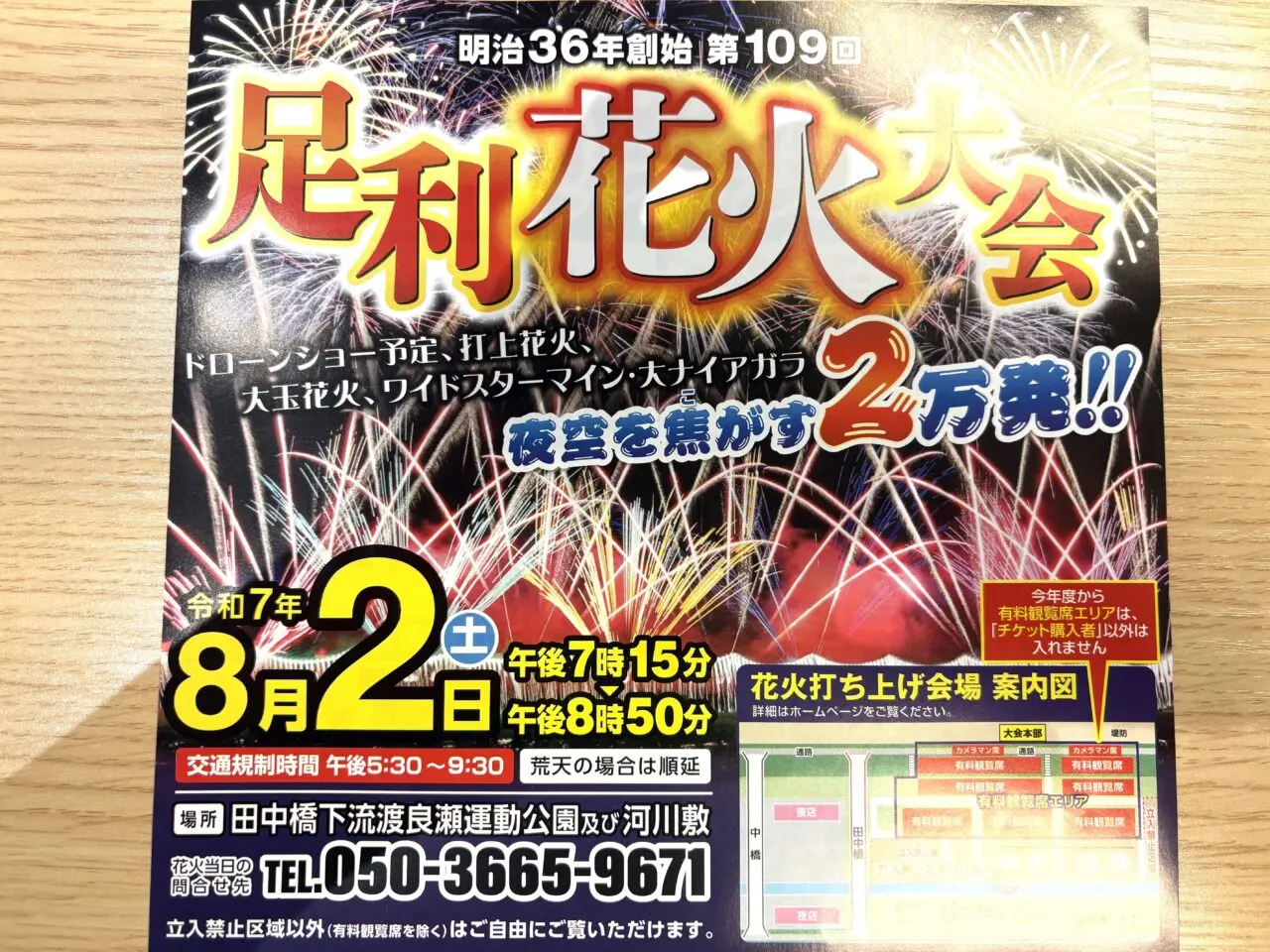 2025年7月25日足利市の花火大会