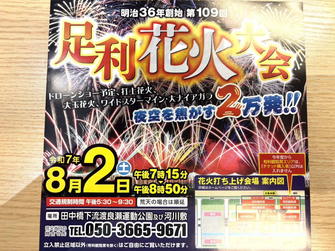 2025年8月2日足利市の花火大会