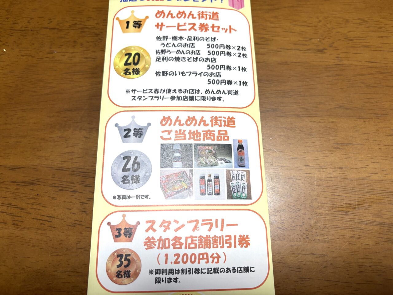 2025年9月2日足利市佐野市のスタンプラリー