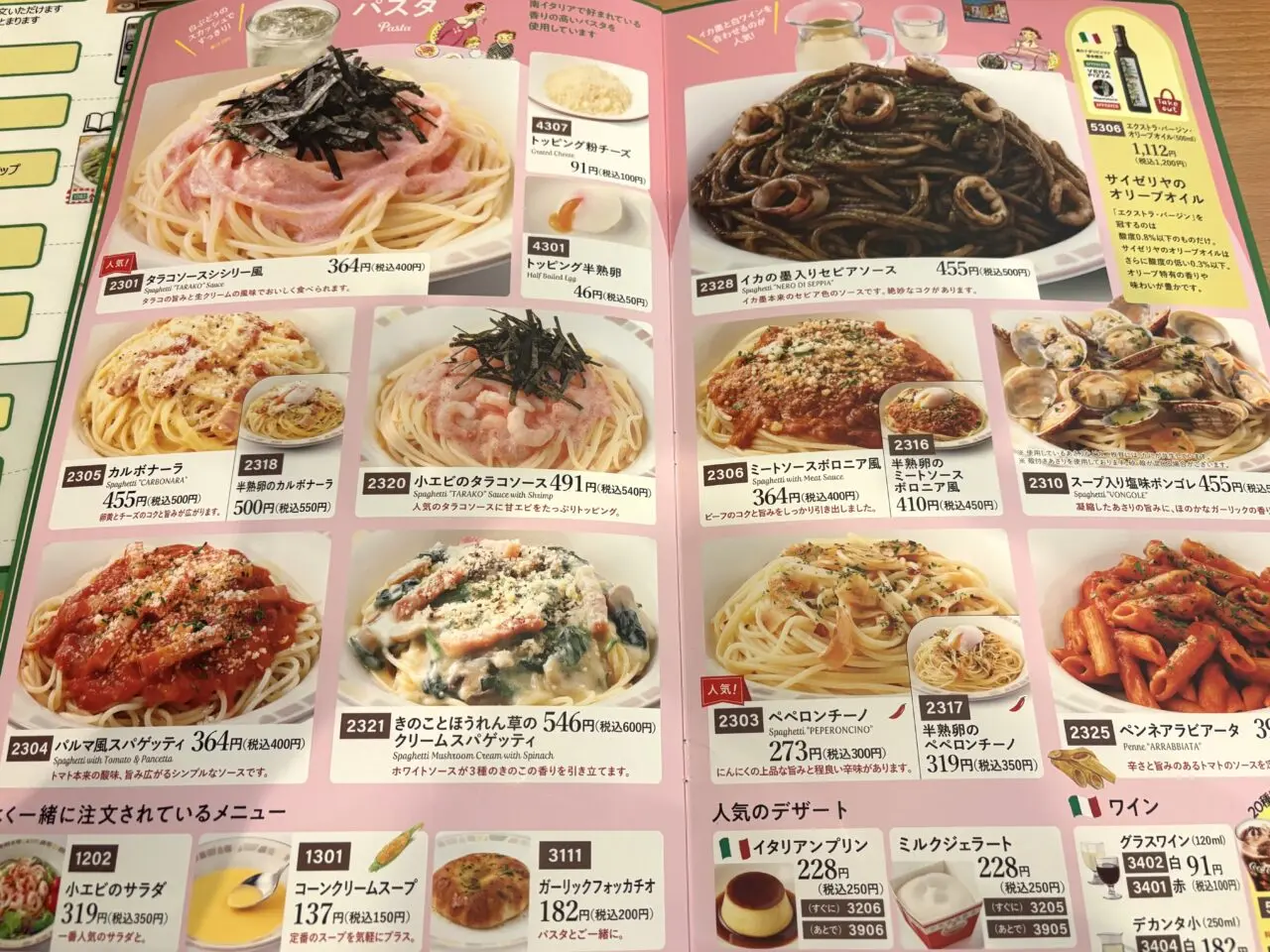 2026年3月14日足利市佐野市のサイゼリヤ