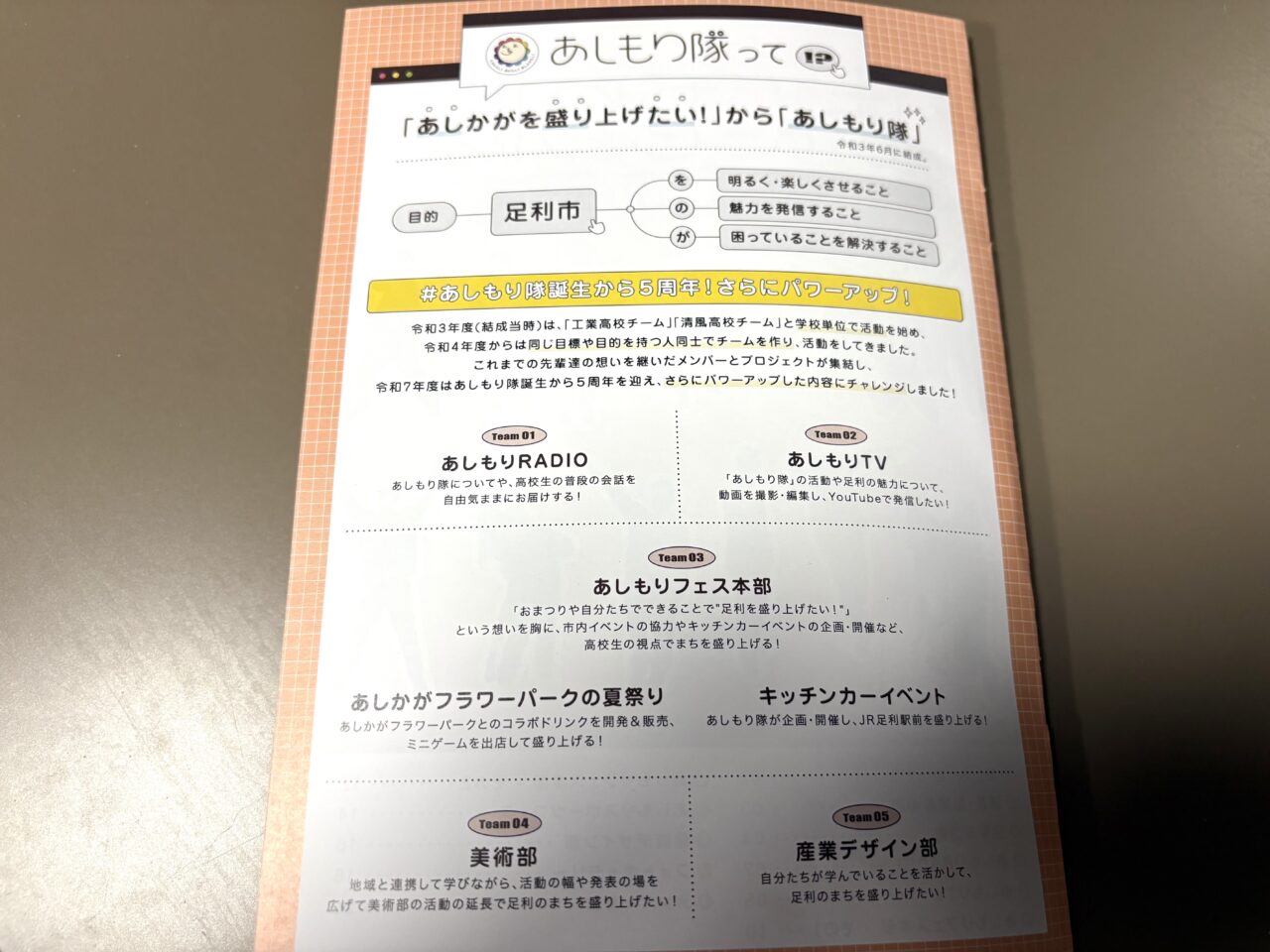 2026年4月2日足利市のあしもり隊
