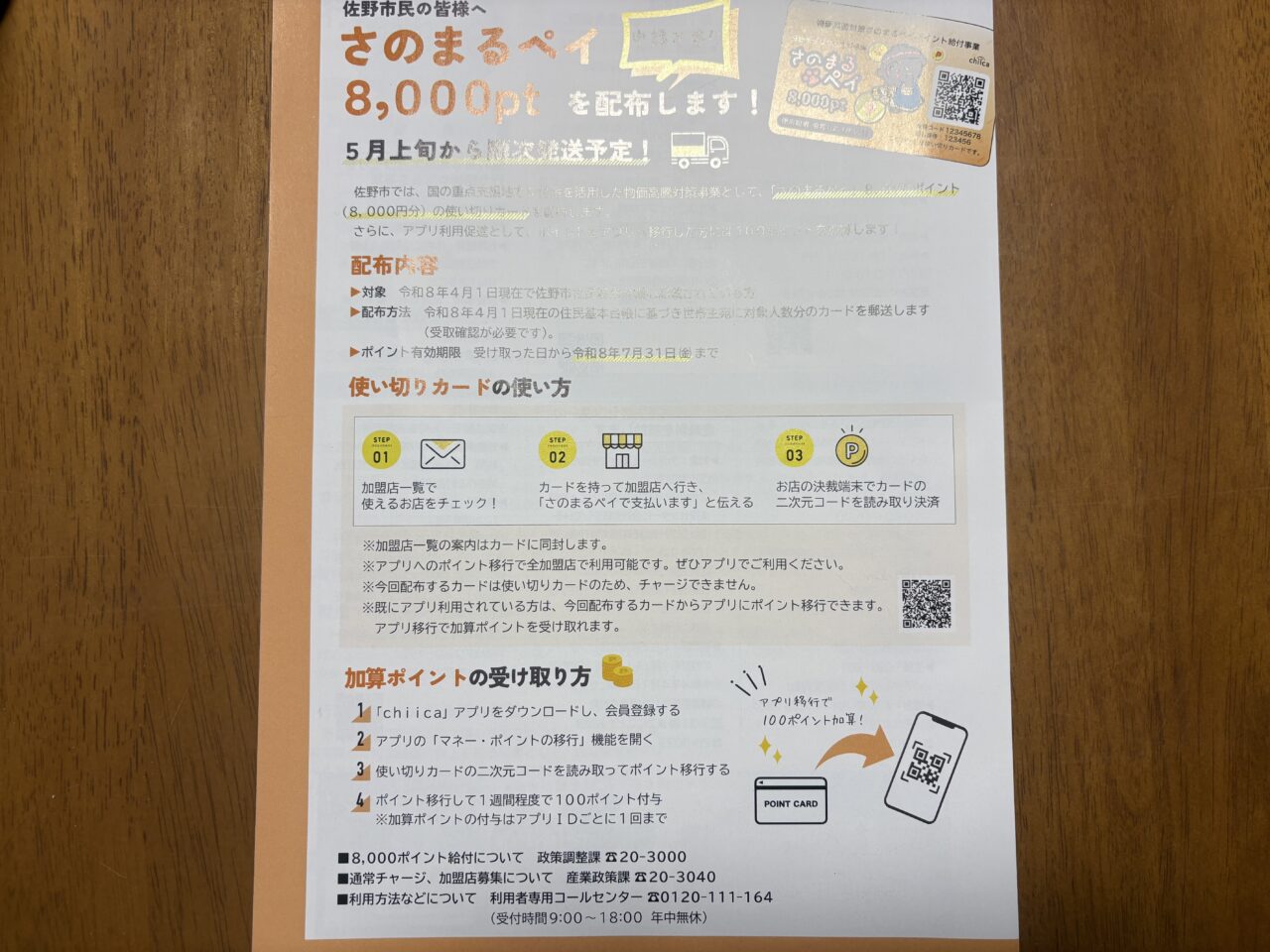 2026年4月8日佐野市のさのまるペイ